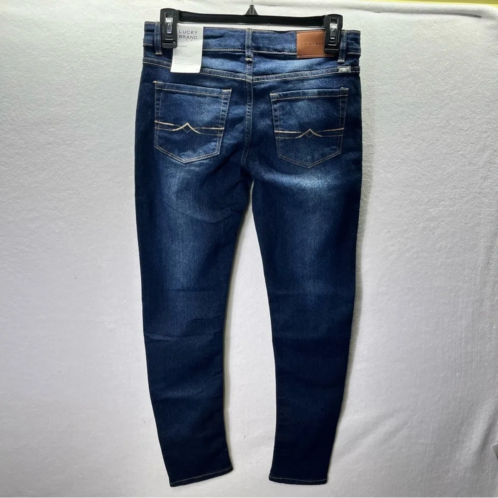 Lucky Brand Zoe Skinny Jeans Girls 16 kids‎ Blue Denim Stretch NWT 2658